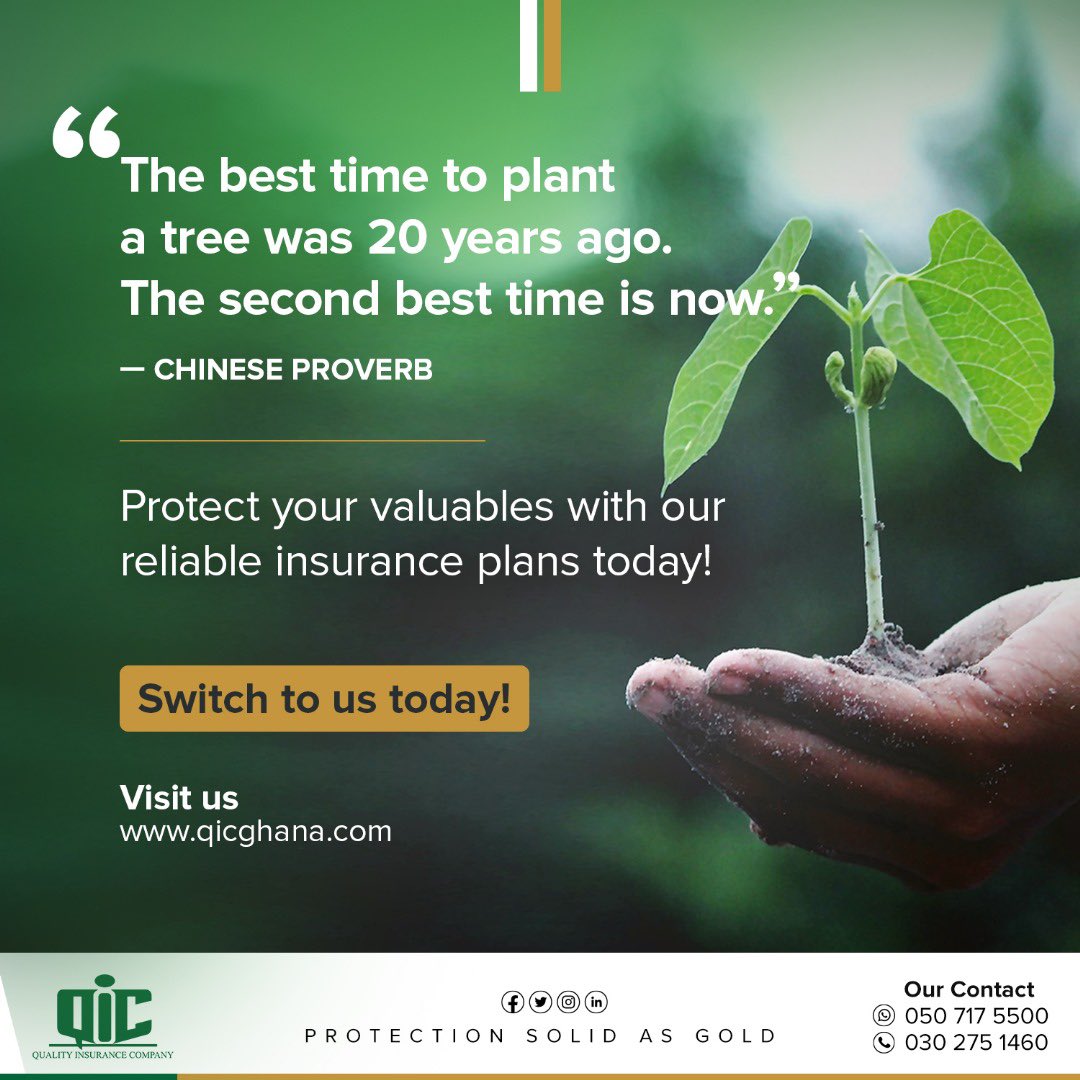 qicghana's tweet image. Call us now on 0507175500 or visit qicghana.com and protect your valuables with us today! 

#qic #insurance #insurancecompany #mondaymotivation