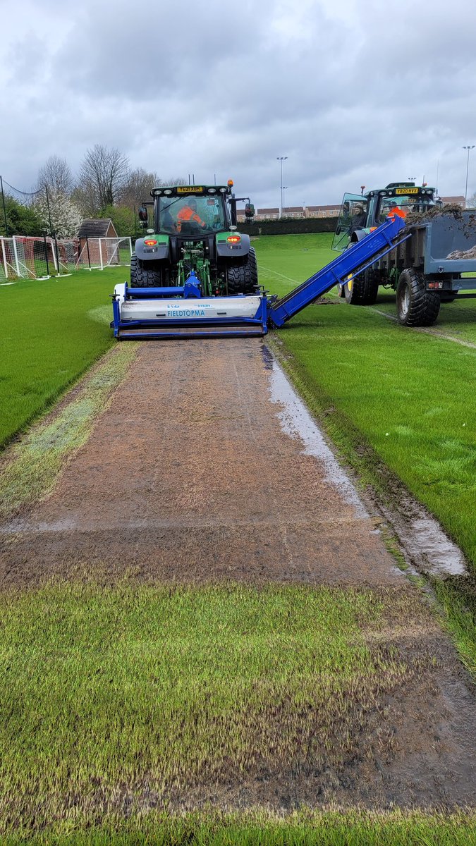 It starts..... full primary drainage, secondary drainage, laser grading, and irrigation upgrade. Day 1: Establish site and remove all vegetation.