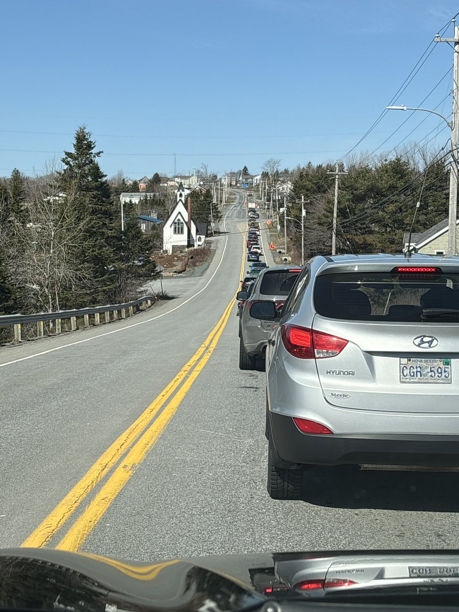 Long wait on Hammonds Plains Road near Lucasville ☹️