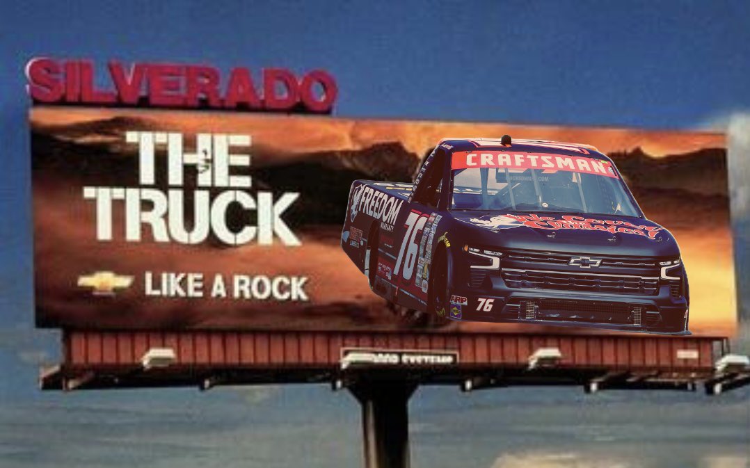 Like a rock! @Freedomwarranty X @TeamChevy X @FreedomRacing76