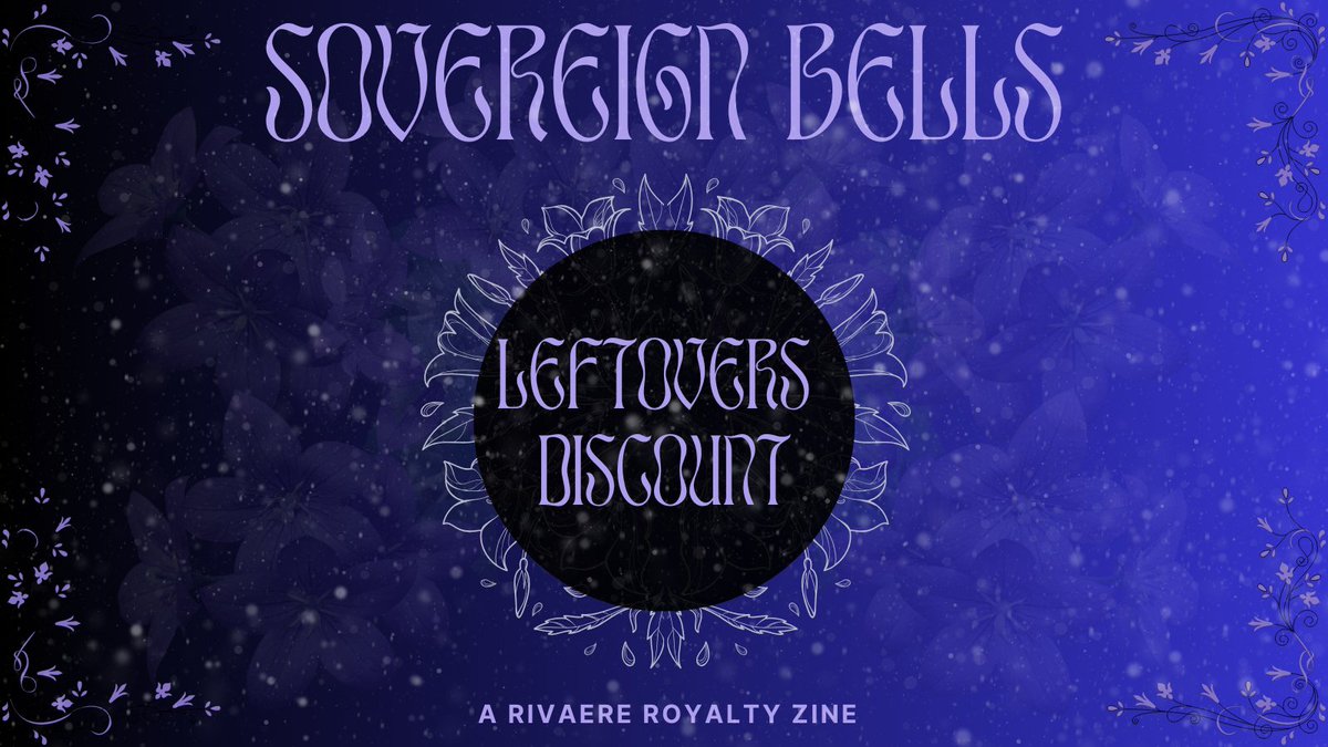 RivaereZine's tweet image. 📜LEFTOVER SALES📜

For the final week of sales, we are giving a 10% discount on EVERYTHING!

Use the code RIVAERE30 before we close shop forever!

sovereignbells.bigcartel.com