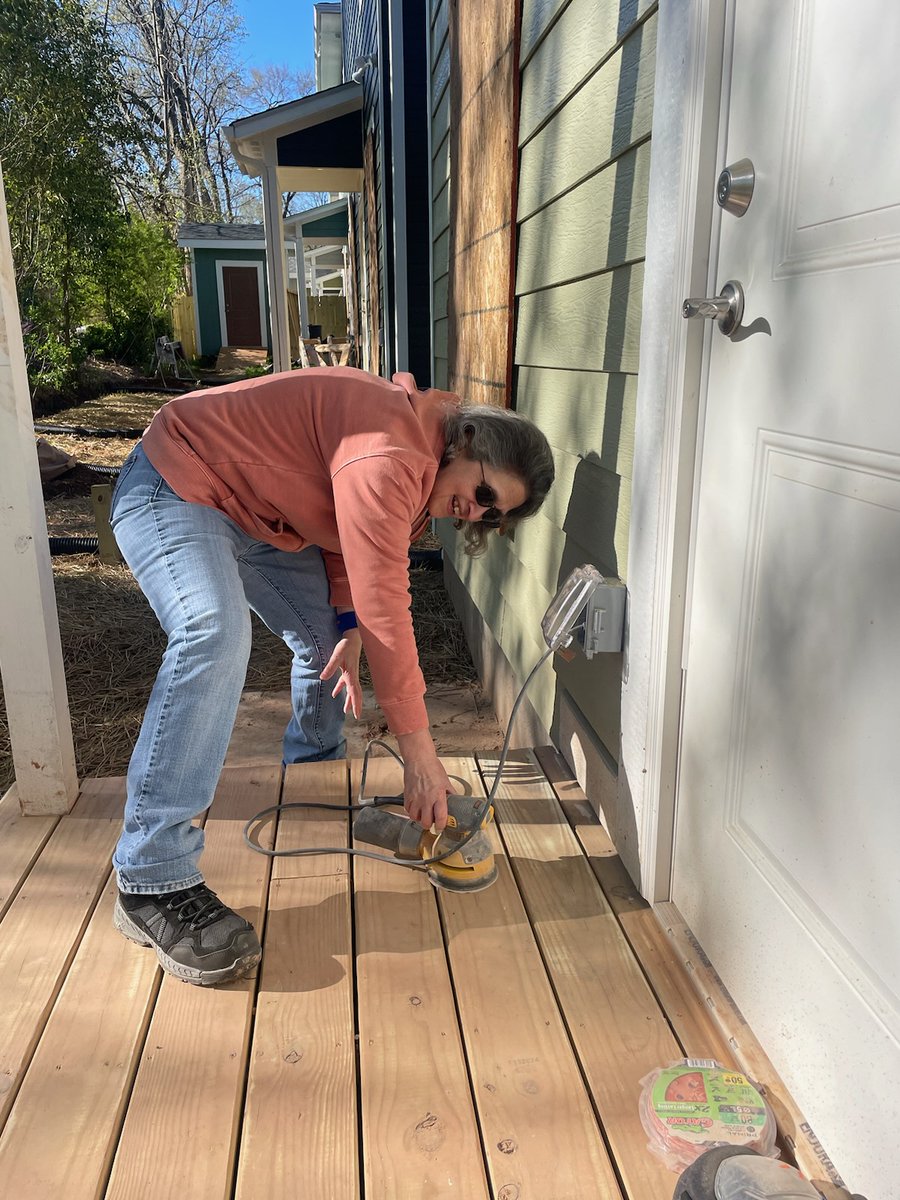 A wonderful #volunteer group from <a href="/GayForGood/">Gay For Good</a>  worked hard on site this weekend! Thank you for helping us make #affordablehomeownership possible, one home at a time. #durhamnc