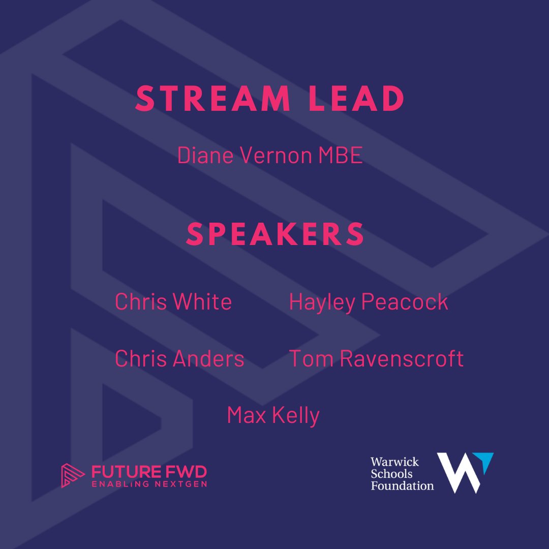 🤩We are delighted to announce this year's speakers for the Industry & Enterprise stream! We welcome Diane Vernon MBE as stream lead, and a host of other thought leaders as we look to improve the creative dialogue between business and education. ➡️ futurefwd.org/attend