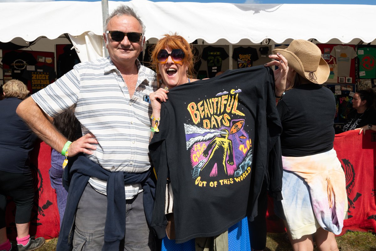 We now have two Merchandise Tents at BD selling festival shirts and programmes plus Artist t-shirts, CD & Vinyl. We charge NO COMMISSION to Artists - they get 100% of the income from the sale of their goods