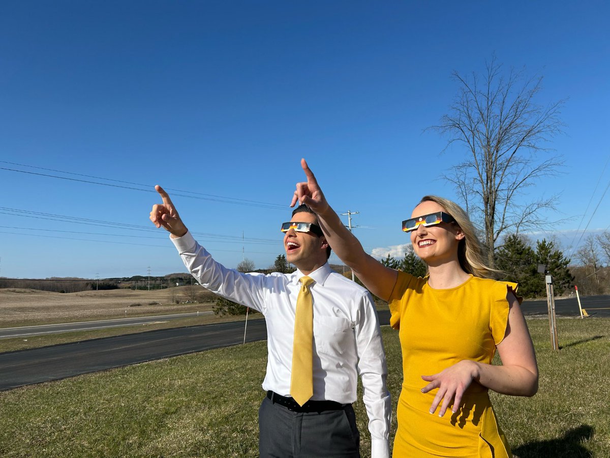 Heather Bricca (@h_bricca) on Twitter photo Happy #SolarEclipse2024!!
Are you ready to view the solar eclipse today?? We’re looking at a decent forecast with less cloud cover in the northern Lower- making it ideal for viewing the eclipse!
<a href="/upnorthlive/">UpNorthLive News</a> Happy #SolarEclipse2024!!
Are you ready to view the solar eclipse today?? We’re looking at a decent forecast with less cloud cover in the northern Lower- making it ideal for viewing the eclipse!
<a href="/upnorthlive/">UpNorthLive News</a>