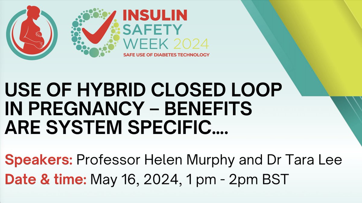 📰 NEWS: Diabetes healthcare professionals are invited to sign up for a hybrid closed loop and pregnancy webinar taking place next month during Insulin Safety Week 2024 Read more here: tinyurl.com/2rrbny2y