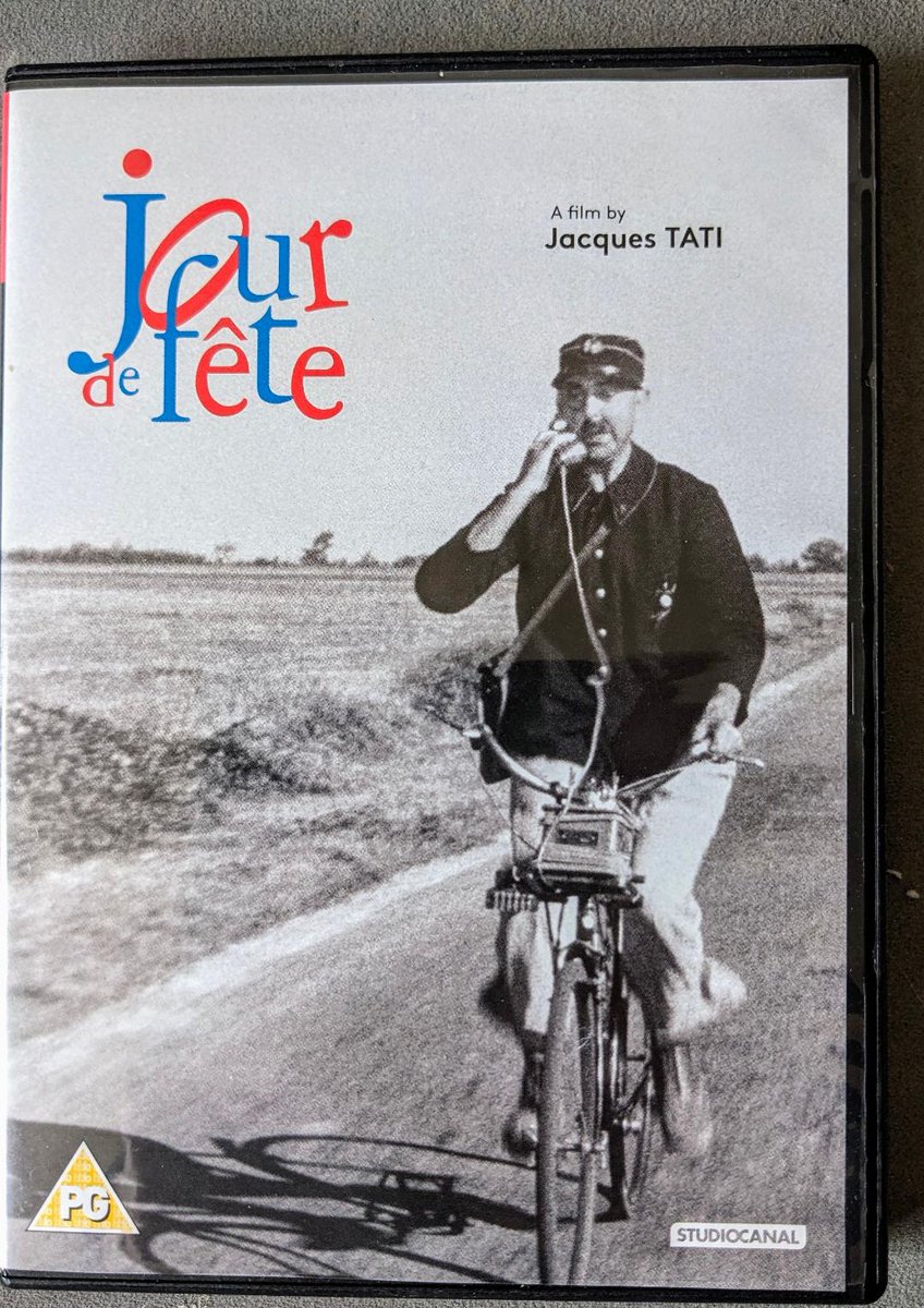 Jacques Tati's first feature (1949) prior to Hulot character in '53 is being shown 9.30 am on Thursday. at Talking Pictures. Not to be missed. Set your recorders @TalkingPicsTV @SidBoggle @RobertWRossEsq @GemmaVRoss @paulandrewsuk @MorrisBrightMBE @judyjarvis