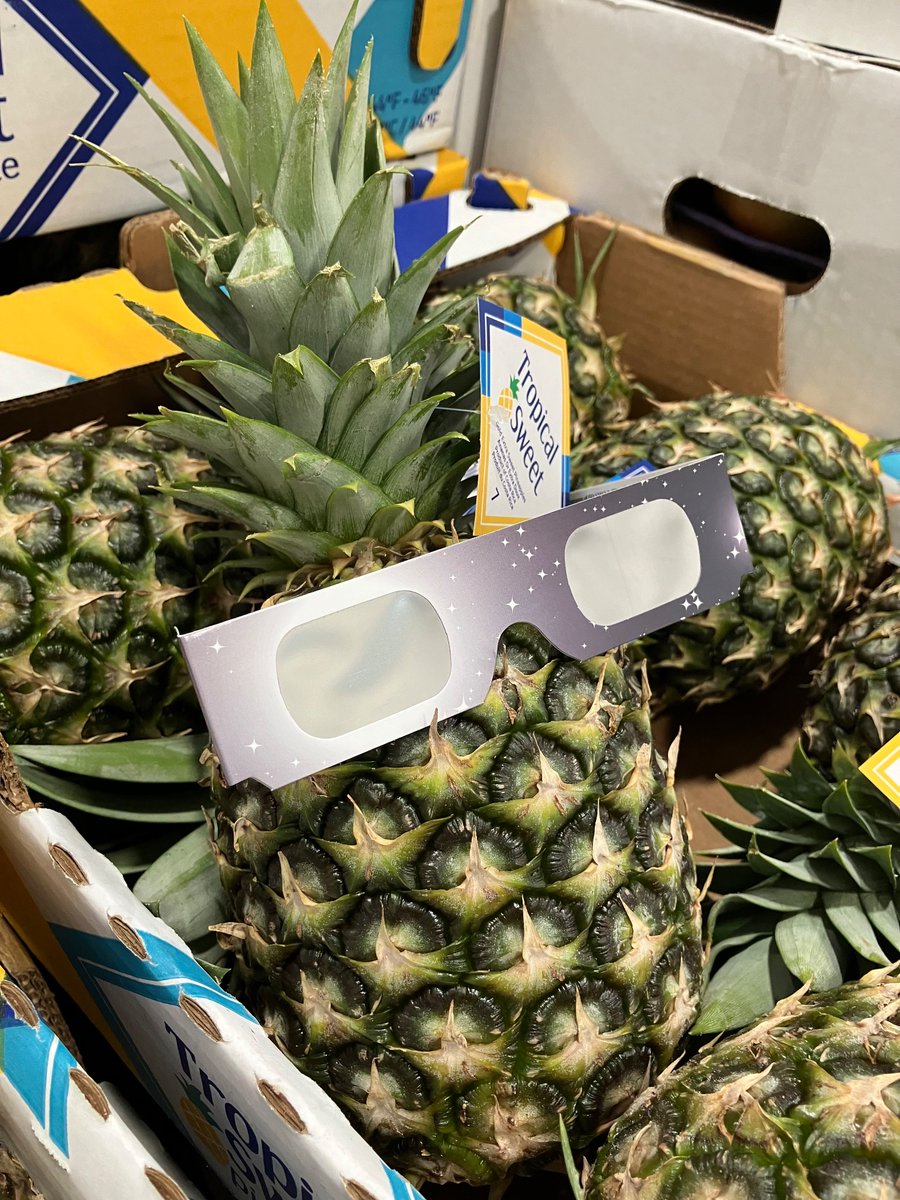 Our produce is ready for the solar eclipse! 🌒😎