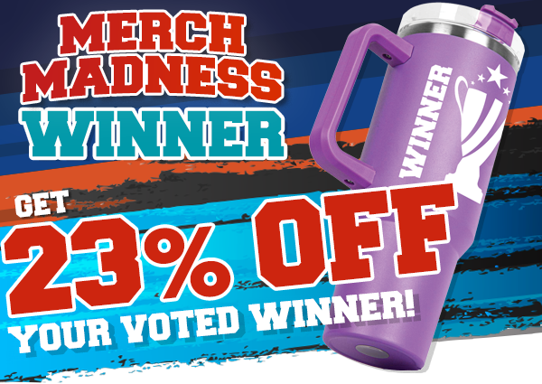 Congratulations to the winning product! Your votes have spoken. The time for requests is over, but the deals are just starting. Now, get 23% off the winner!

Get yours today → hubs.li/Q02s5BxC0

#merchmadness #deals #promoproducts