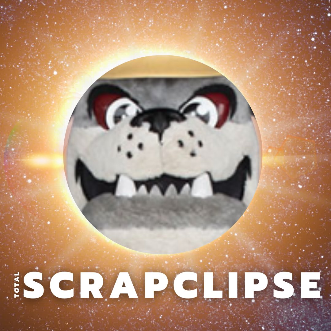 This is your reminder to not stare at the 'Scrap'-clipse today without your certified glasses! 👓☀️🌑 Scrappy will be over by Mudslingers during the Eastwood Eclipse Party today from 2pm-4pm. Thanks to the Eastwood Mall for inviting us out!