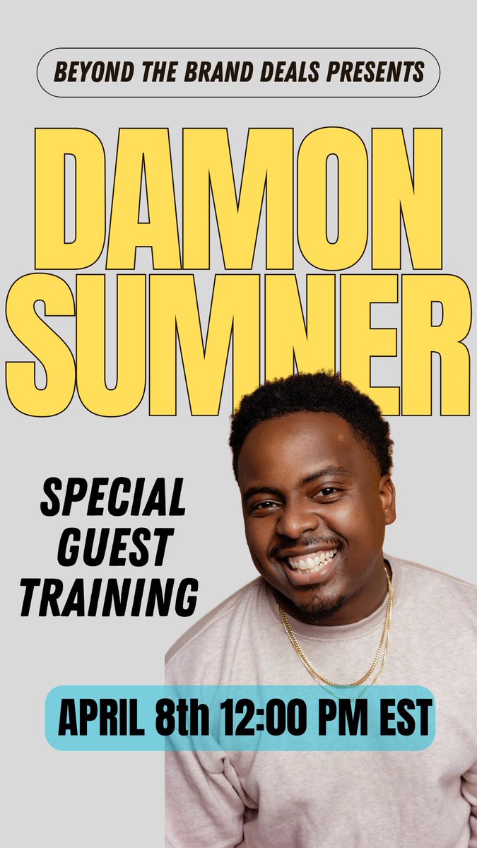 Super excited to have my good friend @DamonCreator speak in our community today 🙏🏽 For those who don’t know, I started a UGC community on Skool a couple months ago and we are almost at 200 members! 2 group training calls with me + 2 guest speakers every month 🤝🏽