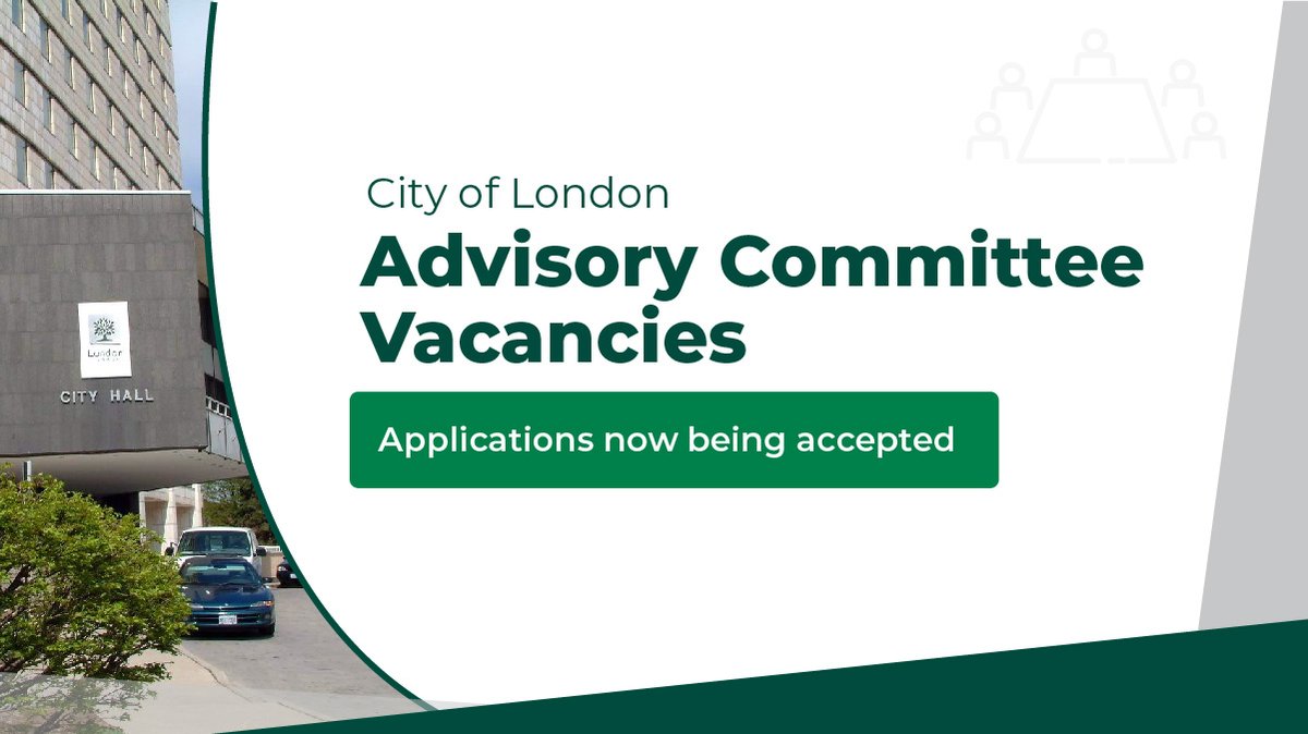 Want to build up your resume? The City of London has openings on five different Advisory Committees. Each of these committees has openings available for a one-year term. The application period closes Friday, April 26 at 9:00 a.m. Apply here: london.ca/advisory-commi…