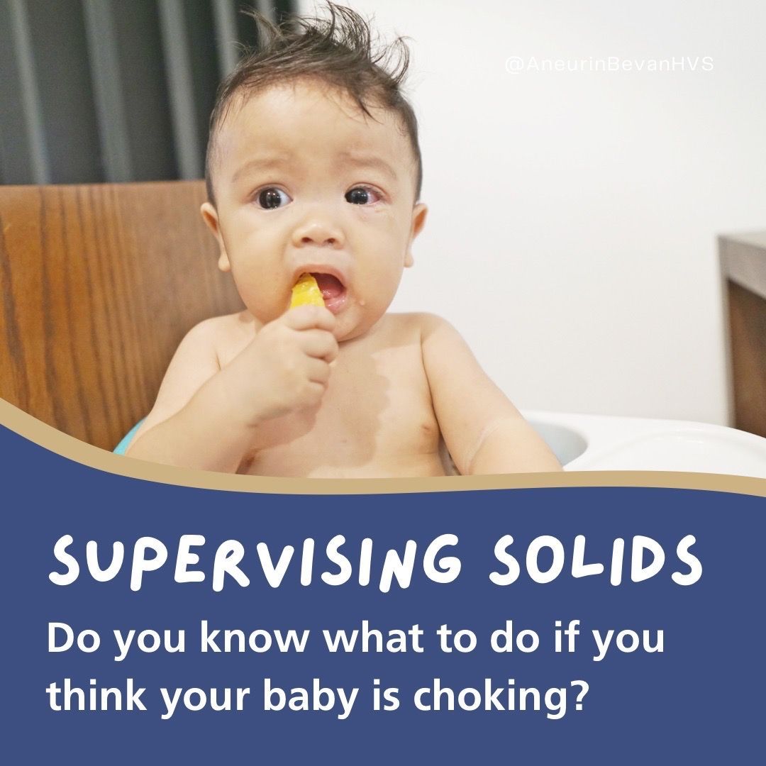 Your baby may be ready for solids at 6 months. Always supervise your baby/toddler when they are eating & make sure you know what to do if you think your baby is choking. For further information, please refer to the iHV Parent Tip - Preventing Choking: buff.ly/3wwHOaj.