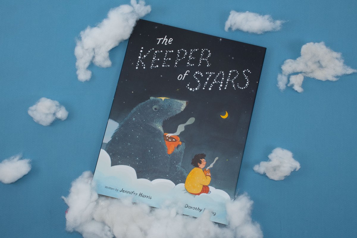 NEW FOR SPRING 🌻 Every night, Milo sneaks out the window, catches a ride on a comet, and travels far above the clouds to help the Keeper of Stars. THE KEEPER OF STARS (Apr 15) by @mypbjam, ill. by @doroleung is the perfect #bedtime story with a cozy, whimsical atmosphere #kidlit
