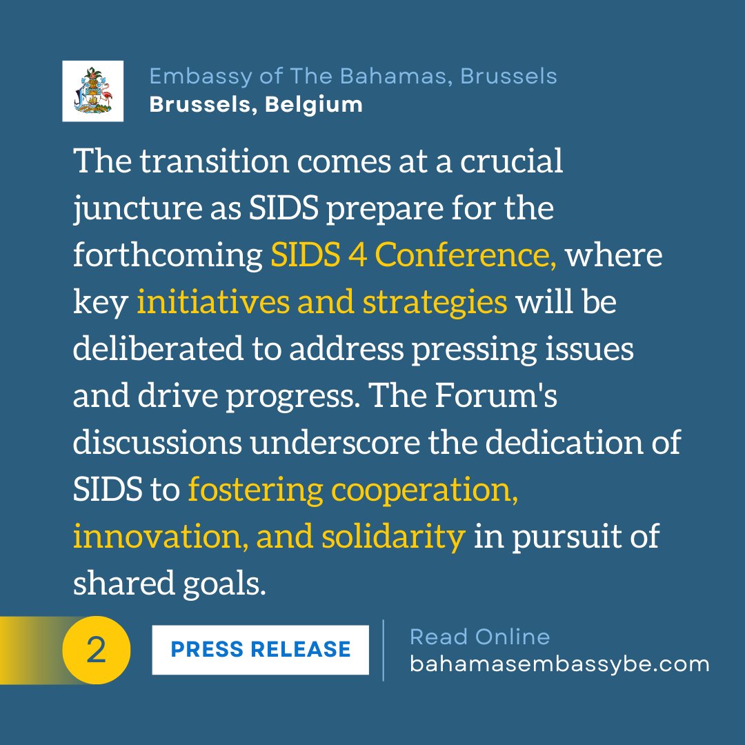 27th OACPS SIDS Forum Meeting Marks Transition in Leadership Read full article (link in bio): wp.me/pd8W0l-Wy #OACPS #SIDSForum #LeadershipTransition #CaribbeanChair #TheBahamas #GeorgetownAgreement #CaboVerde #SIDS4