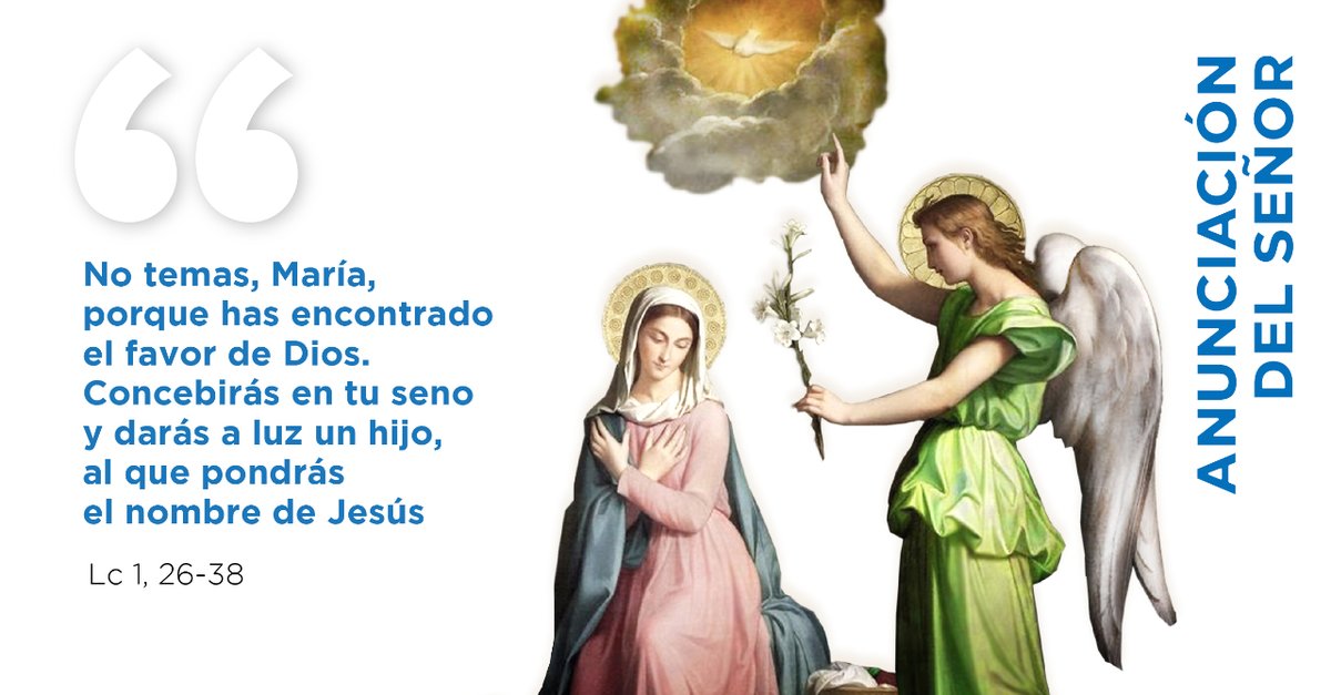 Hoy celebramos la Solemnidad de la Anunciación del Señor y recordamos el día en que la Virgen María aceptó convertirse en la Madre del Hijo de Dios. Su ejemplo nos anima a decir 'sí' a Dios incluso en las circunstancias más desafiantes 🙏.   #AnunciacióndelSeñor #Xtantos