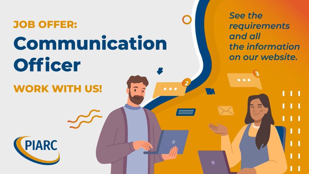 📢 Exciting opportunity alert! PIARC is seeking a Communication Officer to join our team. If you're passionate about international & multicultural communication, this could be the perfect role for you. Click here for more information & to apply: t.ly/zH56H