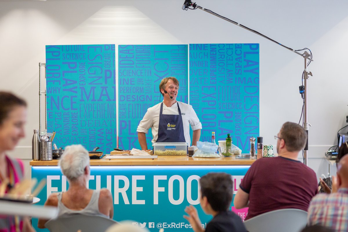 Future Food Live is back! This year's #ExRdFest will feature an even bigger & better demo kitchen 👩‍🍳 Learn more about future of what we eat through cookery demos as, our chefs and scientists whip up dishes you can sample there & then! See the schedule 👉 ow.ly/e9Jm50Rav7V