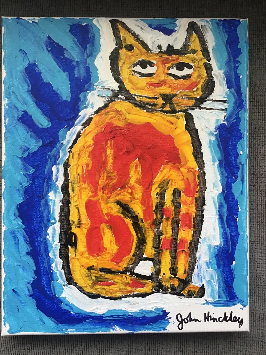 My original CAT painting just listed on Ebay. Use link. Only ship to the U.S. Ebay.com/usr/kingsmgoods