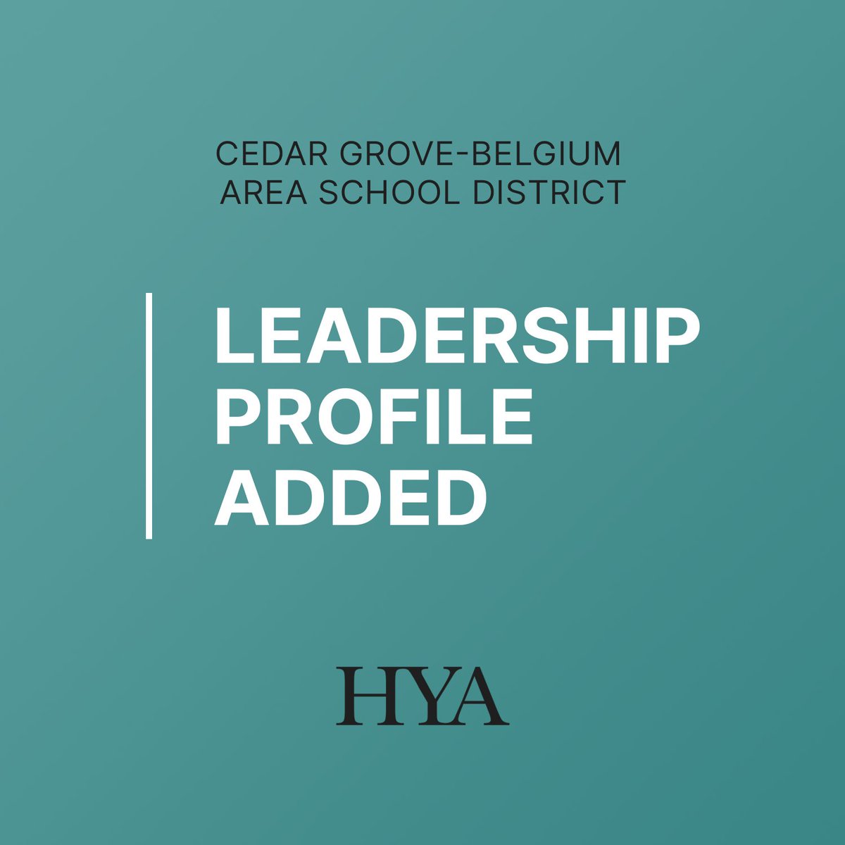 #Superintendent Cedar Grove-Belgium Area School District, WI | Read the Leadership Profile Report: bit.ly/4afv1aK

#HYAsearch #Education #Jobs #EducationJobs #suptchat #edleadership #edadmin #community
