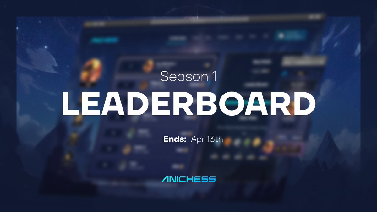 🚨 Season 1 Leaderboard update 🚨 🗓️ Wen end? April 13. 🎁 Awards? IYKYK 😉 How high did you climb, mates? Screenshots or it didn't happen. #Chesswithadropofmagic