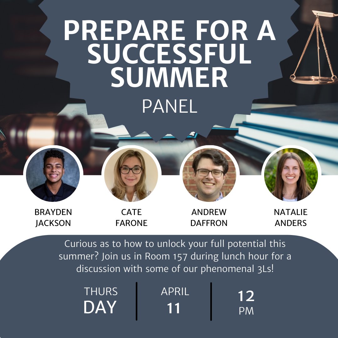 Learn more about having a successful summer with your legal education!