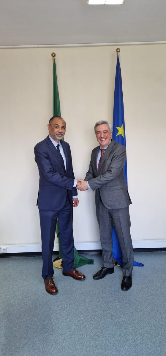 I had engaging and enriching discussions with H.E. Ambassador Javier Niño, Delegation of the #EU to the #AU @EUtoAUn in #AddisAbaba on supporting #African countries in their development efforts, including in implementation of the #ACFTA.