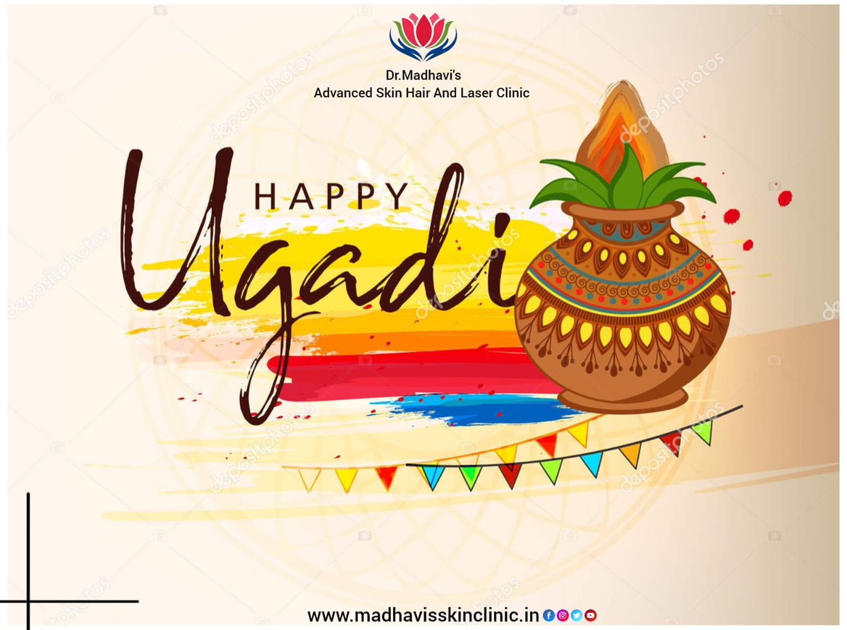 et's make a new start with new aspiration and dreams.Wishing You A Happy Ugadi....
#happyugadi #ugadicelebrations #drmadhavisadvancedskinhairandlaserclini #drmadhavipudi #dermatologist #share #followus