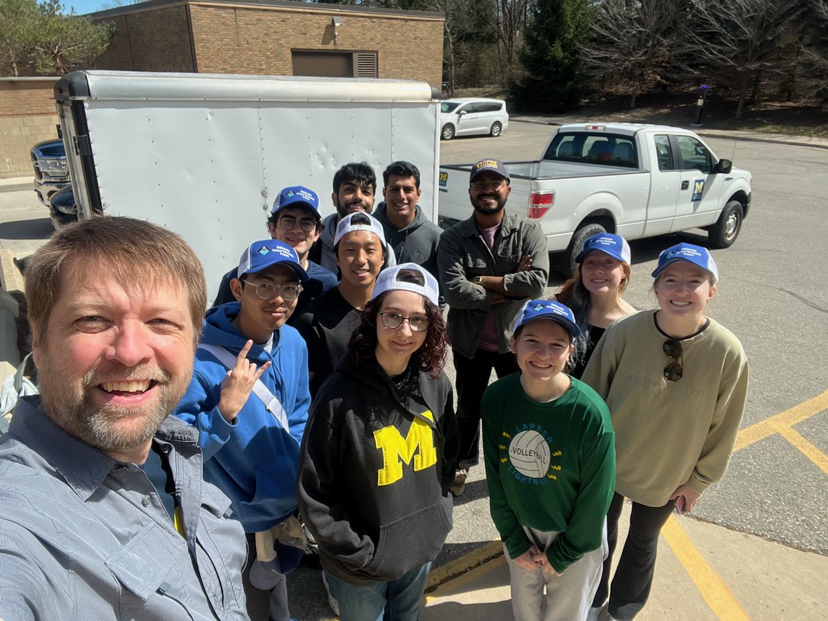 The MXL students are in Indiana! They departed FXB yesterday with cars full of equipment, solar eclipse-bound and ready for today’s big event. They arrived this morning at Taylor University and are setting up for the big event with stickers for students on hand.