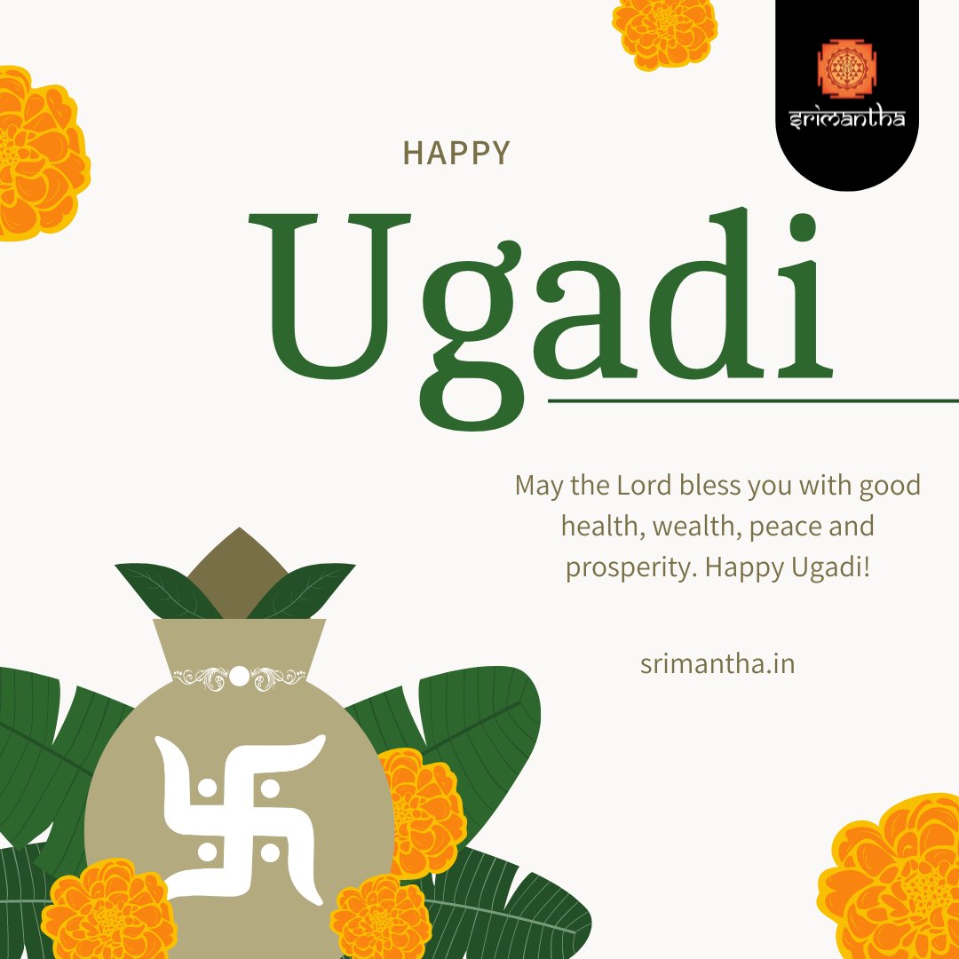 Happy New Year!

May the Lord bless you with good health, wealth, peace, and prosperity. Happy Ugadi!

#HappyNewYear #HappyUgadi #iamsrimantha #stockmarket