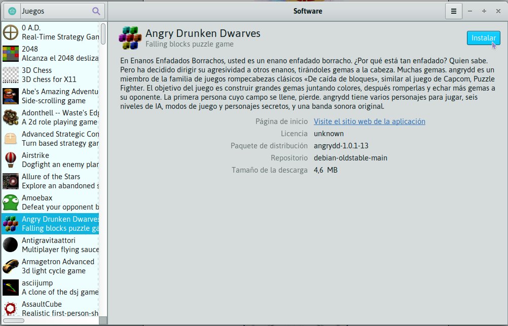 ¡Jugá con Huayra! 🎮
Las posibilidades a la hora de jugar en Huayra son muchas, podemos comenzar buscando en la Tienda de Software de Huayra la categoría “Juegos”, en donde encontraremos gran cantidad de juegos de software libre disponibles para su instalación.