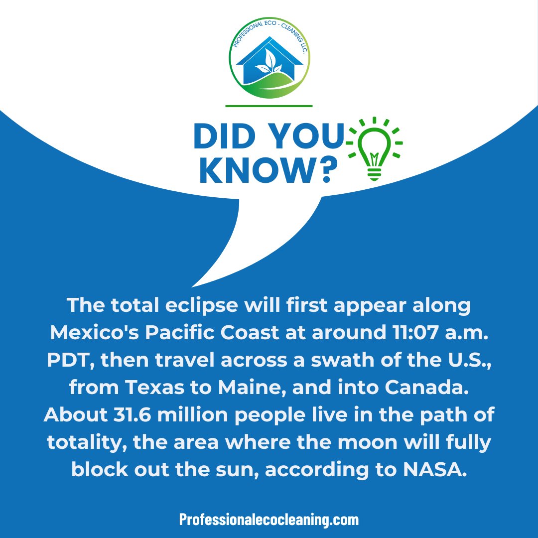 🌖 Did you know?

#clean #ecohome #eclipse2024 #CleaningExperts #DidYouKnow #Eclipse2024