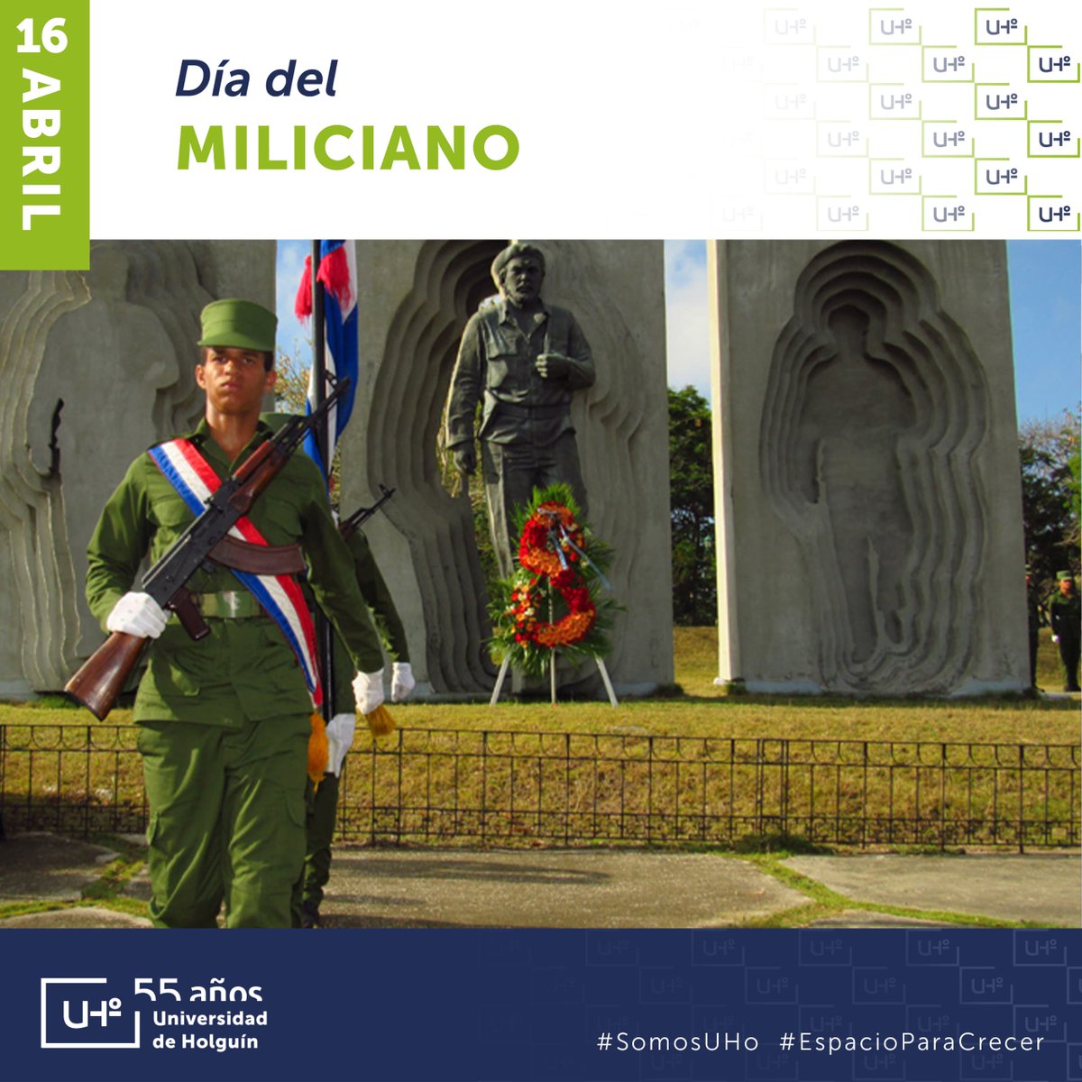 Cada 16 de abril, Cuba celebra el Día del Miliciano, fecha que recuerda el coraje de hombres y mujeres que en 1961 demostraron la disposición del pueblo de luchar antes que ver pisoteada su soberanía. #SomosUHo #SomosContinuidad