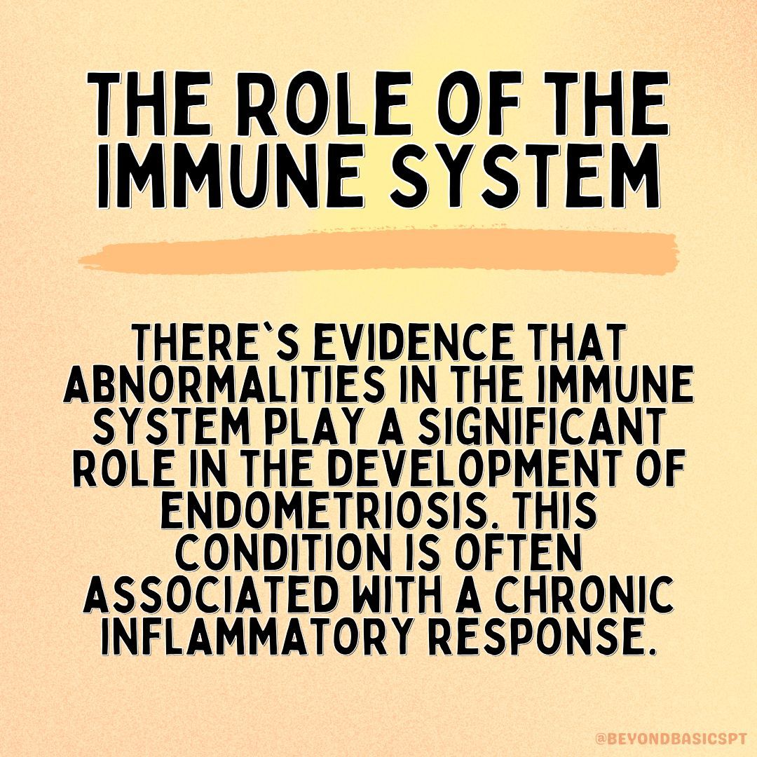 Interestingly, the immune system🦠 seems to have an intricate role in this disease. It's believed that irregularities in the immune response may contribute to the development and progression of #endometriosis.