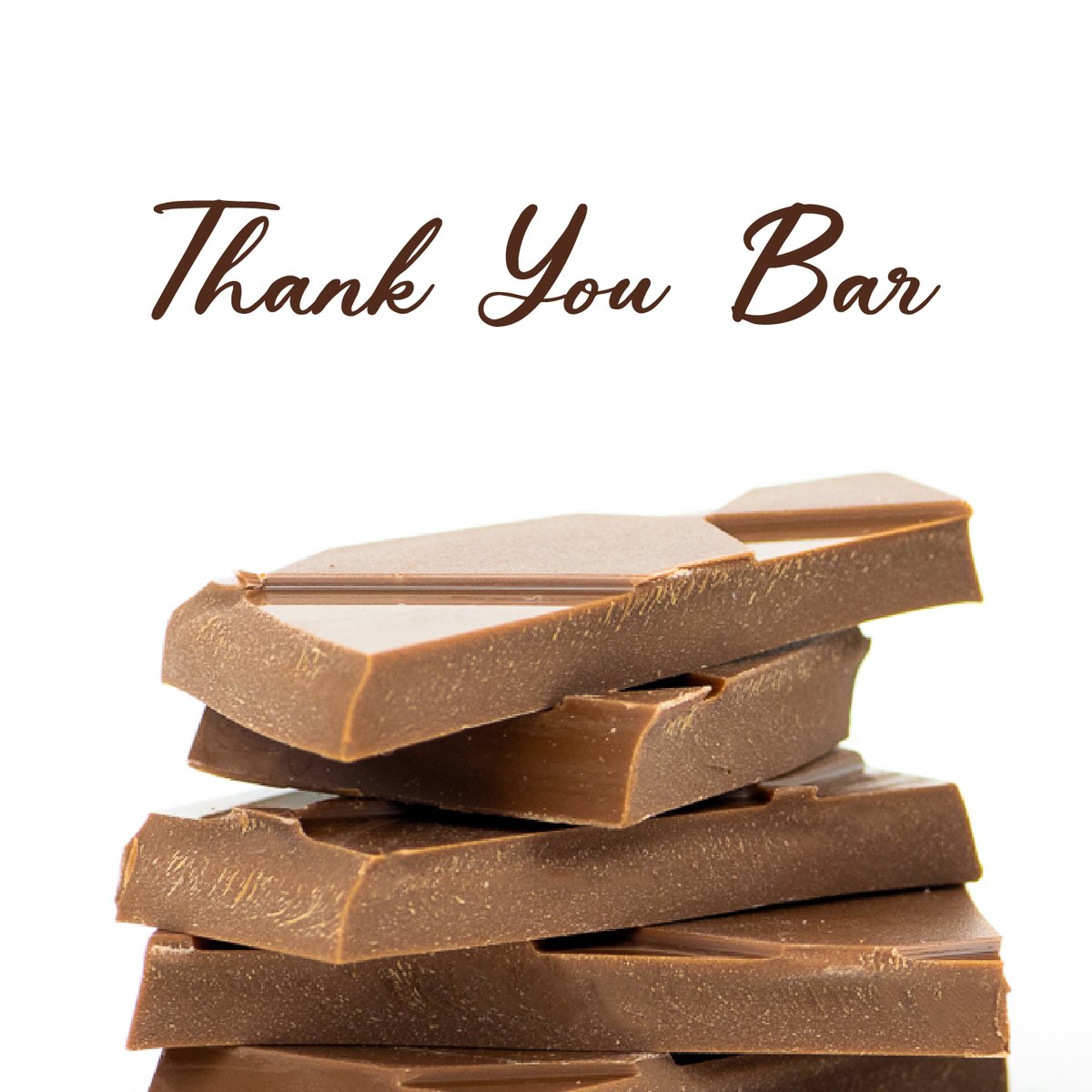 Sweetness wrapped in gratitude 🍫✨ Say thank you in the most delicious way with our Thank You milk chocolate bar!