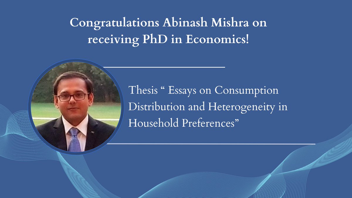 Congratulations Abinash Mishra! #EconTwitter #convocation #iima #graduation