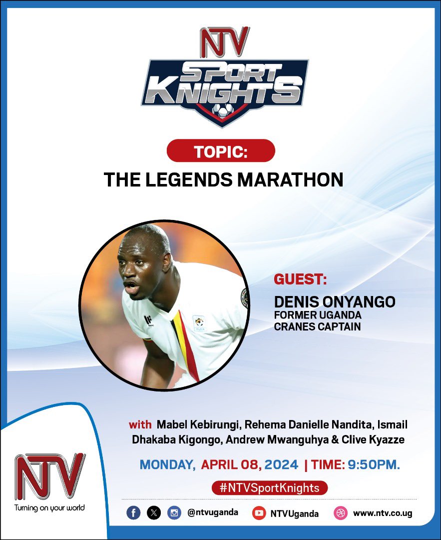 I'll be joining my sporting colleagues and the team on @sport_knights to talk more about the upcoming Legends Marathon. Such a great idea. See you then 👊🏾