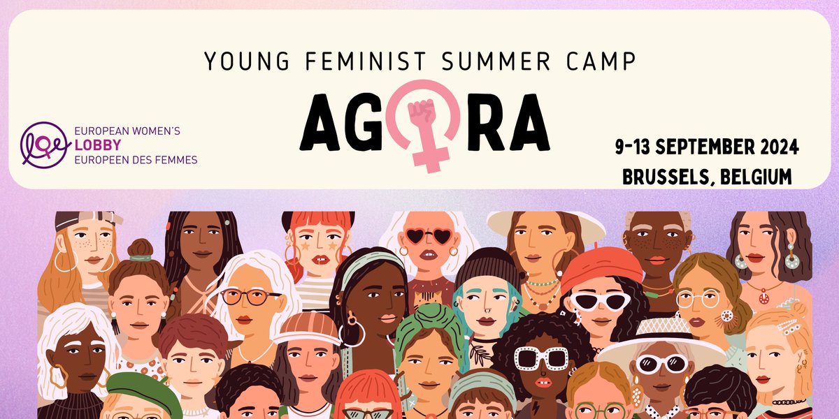 📢Calling all young feminists! 🇪🇺EWL is again organising the #AGORA Summer Camp in September, bringing young feminists from all over Europe to Brussels for a 5-day gathering to explore feminism and learn from each other! ♀️ Learn more & apply👇 womenlobby.org/Agora2024