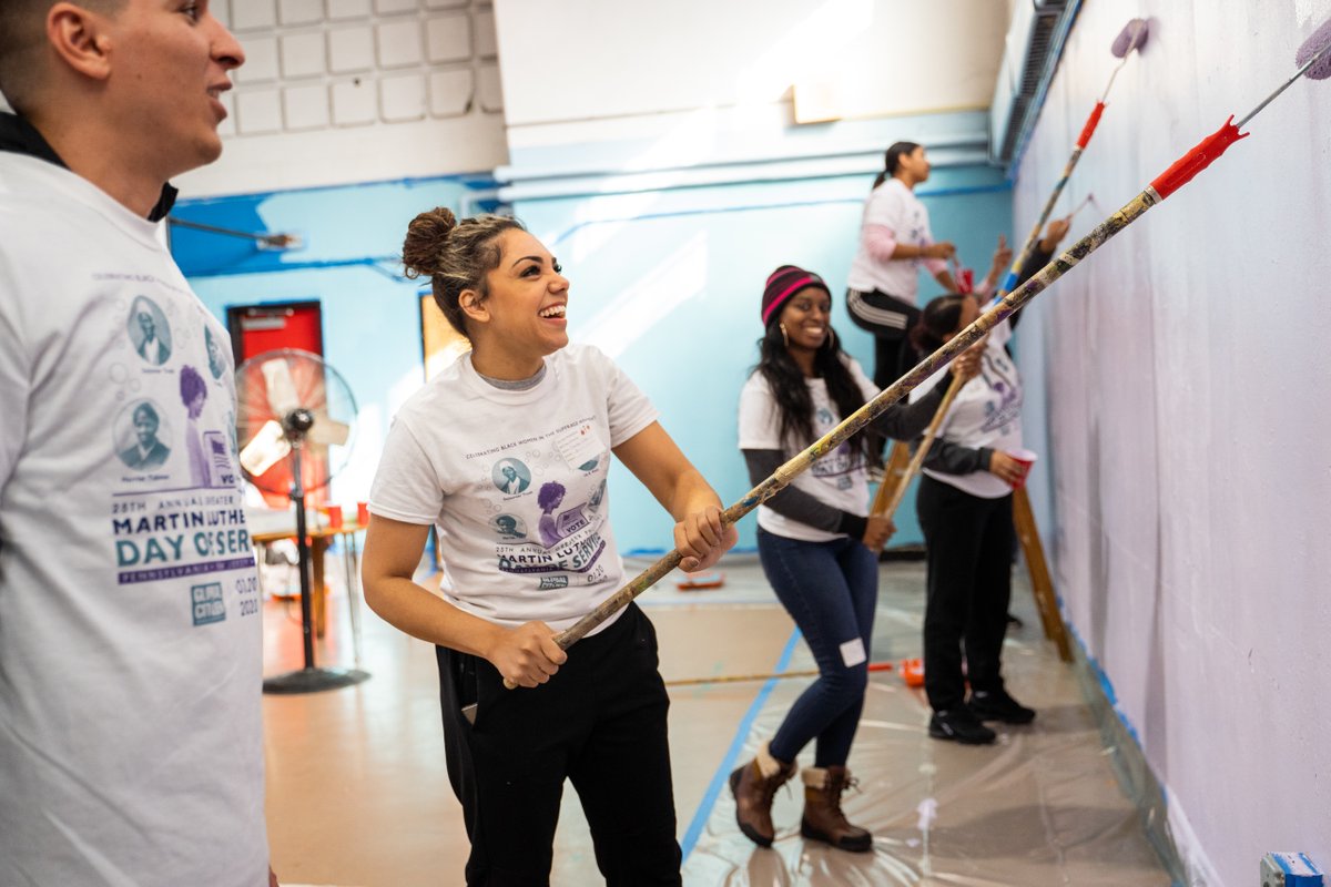 DBundrige's tweet photo. Make an impact at @CityYearPhilly's alumni service event at @hope4eduphilly, coming up on Sat., April 20. Join us to paint murals and reconnect with the CYP alumni community.

RSVP now to secure your place: https://t.co/d4UTsAB9P8 https://t.co/LqNJ6kvc4D