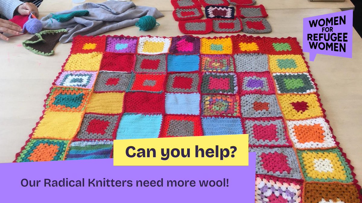 Our Radical Knitters need more wool!🧶 Our knitting group have been busy creating beautiful scarves, hats, ponchos and more!! But we’re running out of wool!
