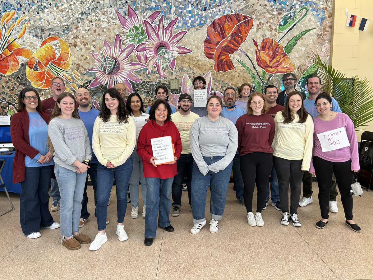 ✍️ Taft Language and Literature teachers celebrating National Poetry Month! #TheBestAreWithCPS #IBWorldSchool @network14cps @ChiPubSchools @TaftHSAthletics