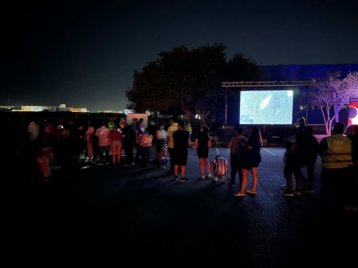Total solar eclipse outreach activities in Piedras Negras, Mexico this weekend. We partnered with the Institute of Technology of Piedras Negras to put on a whole weekend of events for the community ! Fingers crossed for clear weather today!