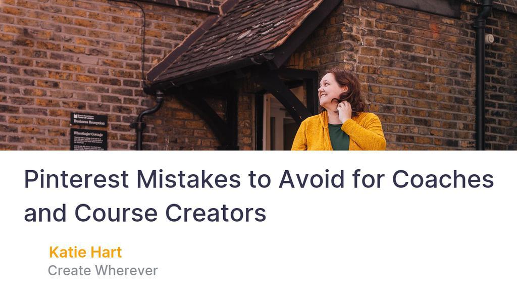 quitekatie's tweet image. Remember, Pinterest has a voracious appetite for fresh URLs and new content.

Read more 👉 lttr.ai/AQCsD

#AvoidCommonPitfalls #PinterestMistakes #DigitalMarketing