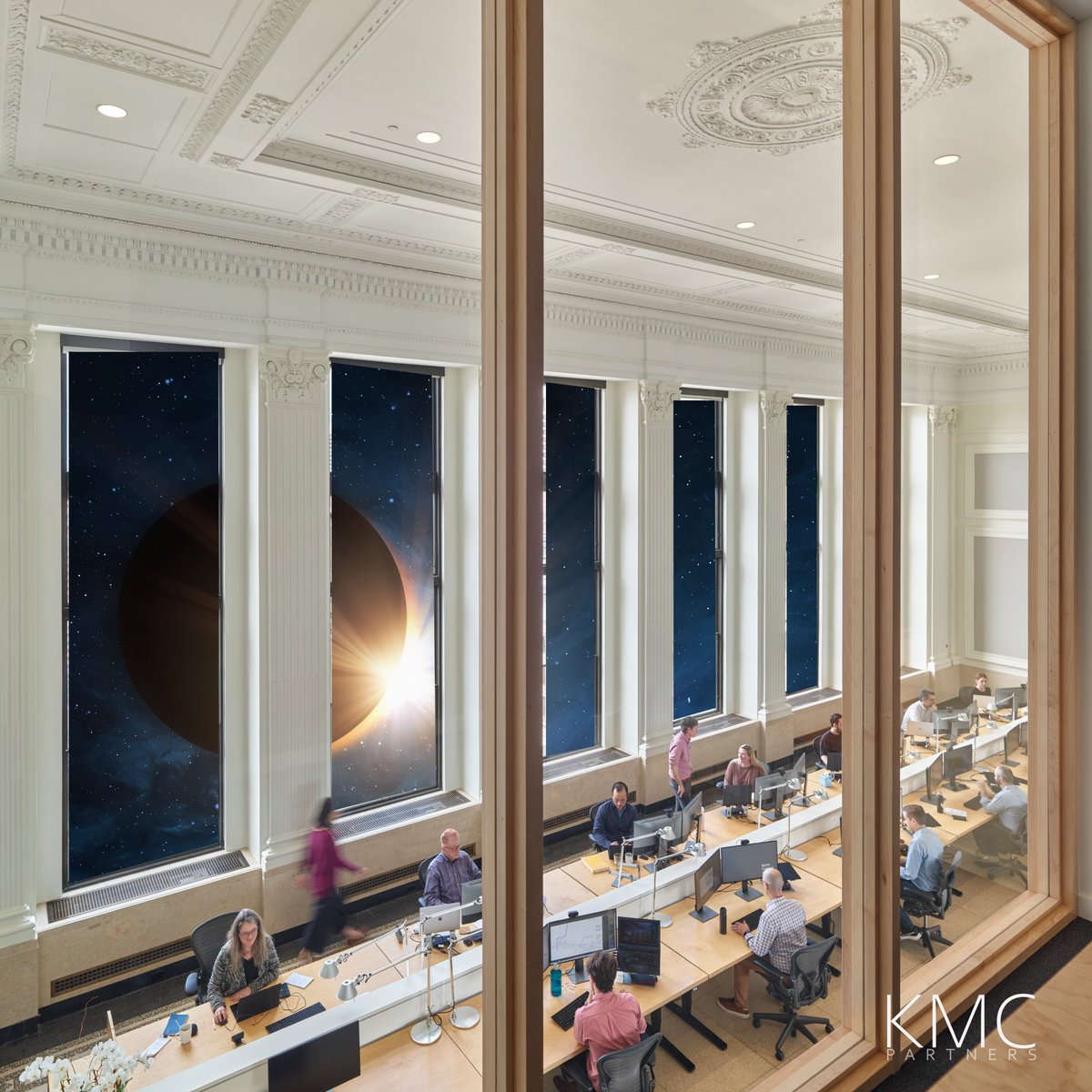 The last total solar eclipse in Philly was in 1478, said Dr. Harry Augensen, the professor emeritus of physics &amp; astronomy at Widener University.

“We’re not going to have another eclipse like this one for another 350 years.”

Where will you be at 2:08pm today? 
<a href="/BCJarchitecture/">Bohlin Cywinski Jackson</a>