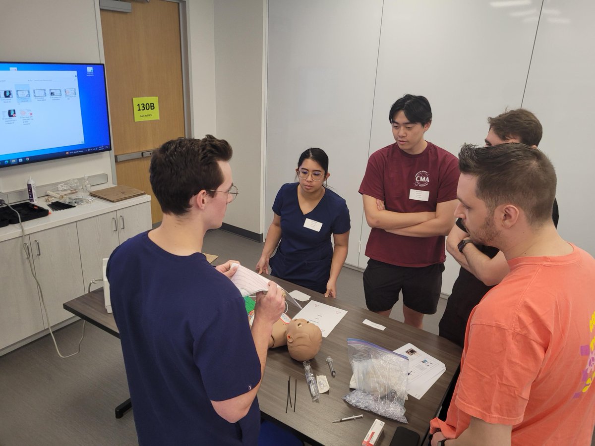 The day has arrived, the big event is here, the total…wait, we mean the Pediatric Palooza! #TCOM students teamed up with @UNTHSC_Pharmacy students for a day of cases & skills assessments on pediatric patients in our @UNTHSC Sim Lab. Fantastic collaboration! #Eclipse2024