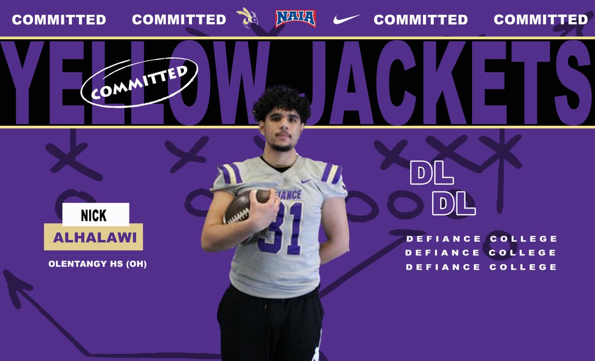 Welcome to #JacketNation! Name: Nick Alhalawi Pos: DL School: Olentangy High School City: Columbus State: OH HT: 6'1 WT: 230 @NickAlhalawi54 #ReviveTheHive #NSD24 @defiancecollege @DC_Athletics