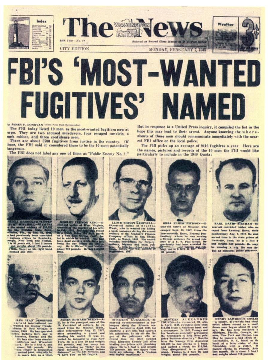How does the #FBI pick our MOST wanted fugitives? Learn the history of this legendary list and how it helps capture some of America's worst offenders on our #InsideTheFBI #podcast: ow.ly/Zx8t50RaxAC