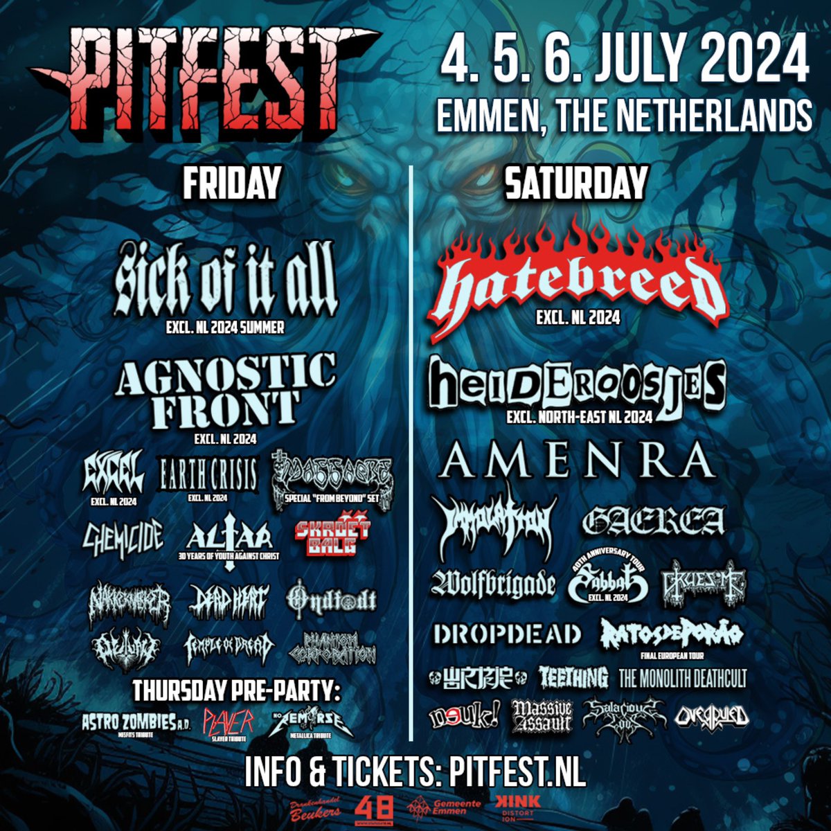 Netherlands! 🇳🇱 This summer! @pitfestofficial !! See you in July! 🔥🤘🏻 pitfest.nl/tickets