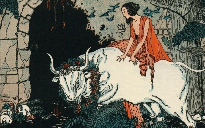 'Europa and the Bull' by Mariel Wilhoite #MarielWilhoite #illustration #mythology #greekmythology