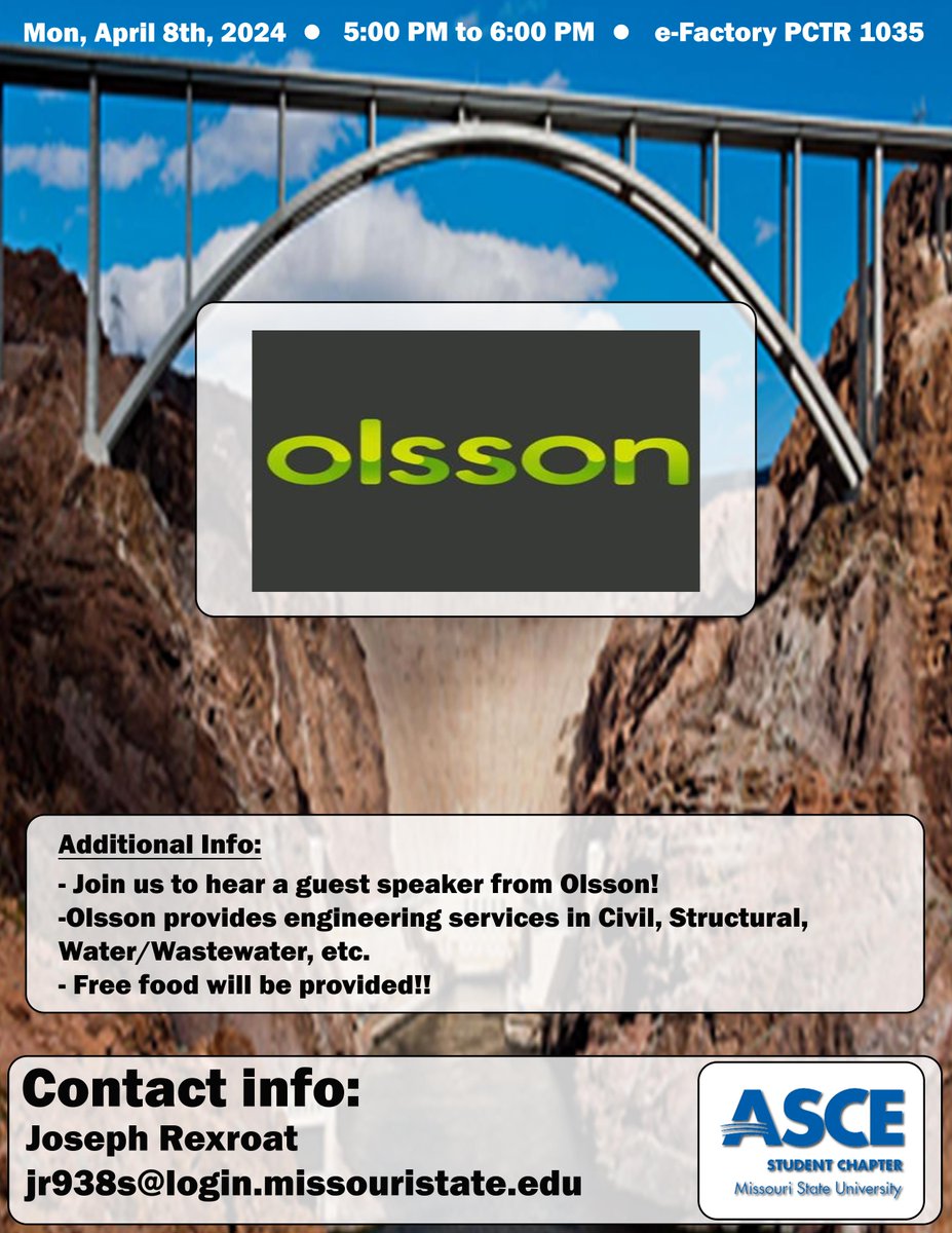 Be it a solar eclipse or not, we're not distracted. This event is today. Join us for the latest updates/opportunities w/ @WeAreOlsson @Engineering_MSU #minerbears #civilengineering #solvingfortomorrow @MissouriState @MissouriSandT  @CNASatMSU @SandT_CArE @theMOengineer @KC_ASCE